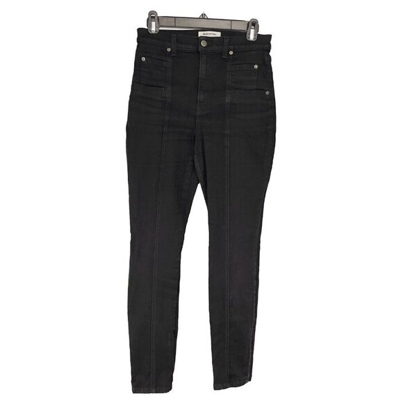REFORMATION Misa High Waist Skinny Black Preppy Moto Alt Stretch Jeans sz 26 - Picture 2 of 7